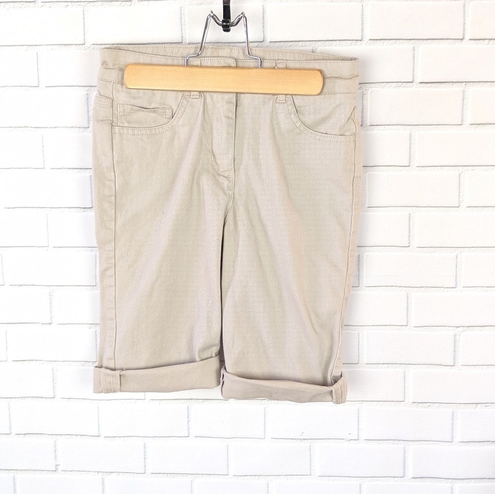 Izod Ed Khaki Bermuda Shorts Kids‎ Girls 10 slim